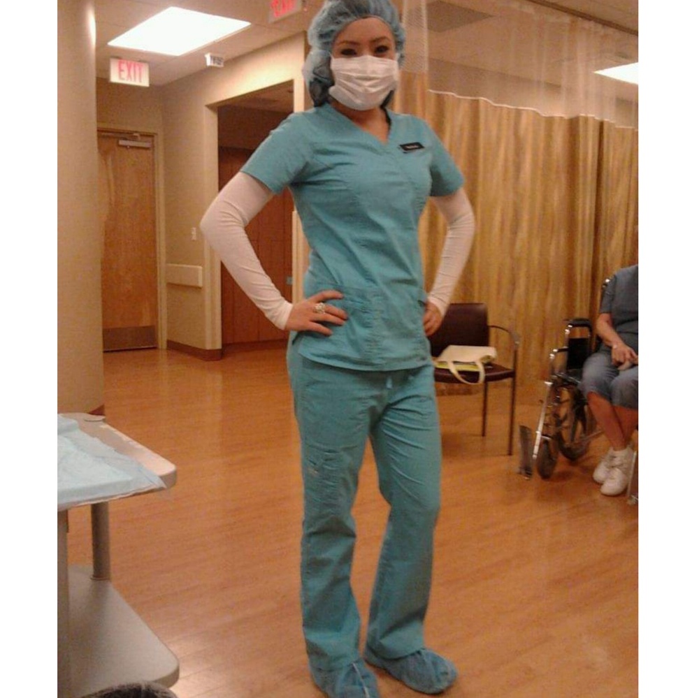 Turquoise Cherokee workwear set XS